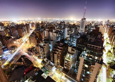 Vista a la ciudad de Córdoba de noche